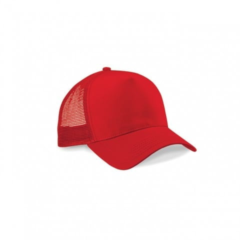 czerwona czapka snapback trucker