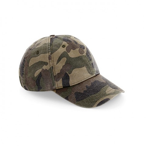 Vintage Jungle Camo - Niskoprofilowa czapka Dad Hat Vintage