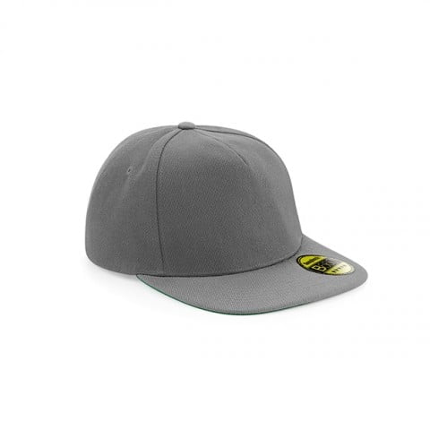 grau snapback beechfield bestickt