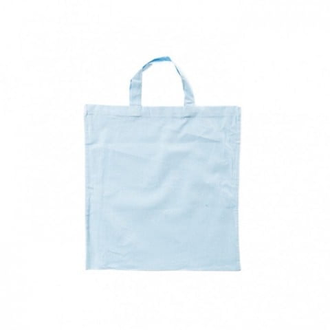 Baby Blue - Cotton bag, short handles