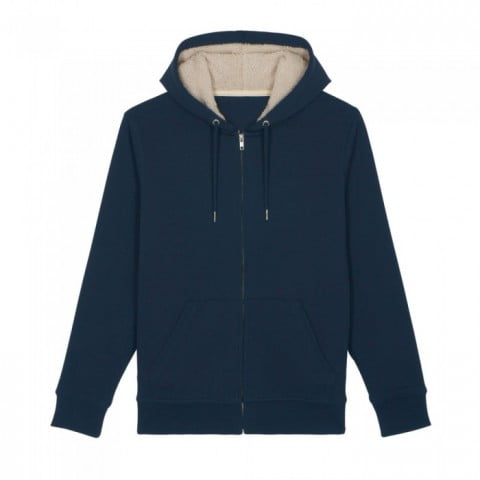 French Navy - Bluza Unisex z Kapturem Warmer Sherpa