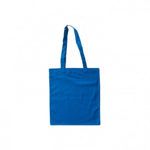 Blue - Cotton bag, long handles