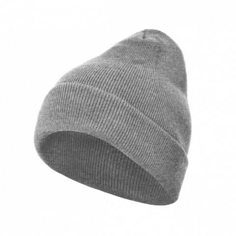 Heather Grey - Wintermütze Heavy Knit BY001