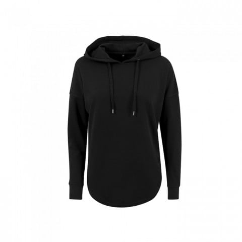 Black - Damska bluza z kapturem Oversized Hoody