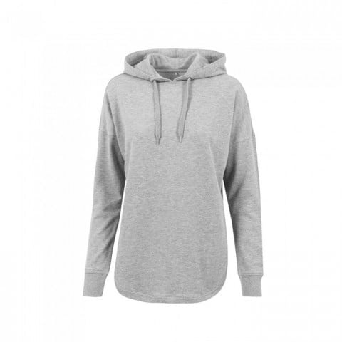 Grey - Damska bluza z kapturem Oversized Hoody