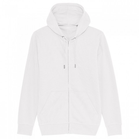 White - Bluza Unisex z Kapturem Connector