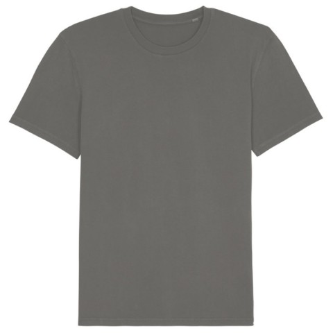 Oliwkowy t-shirt z bawełny organicznej o spranym wyglądzie Creator Vintage RAVEN