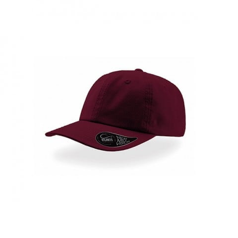 burgundy czapka dad hat atlantis