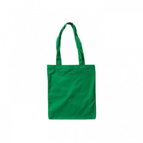 Dark Green - Cotton bag, long handles