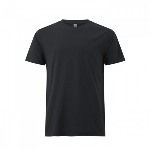 Czarny organiczny t-shirt unisex Continental EP01 - własne hafty na koszulkach