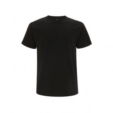 Czarny organiczny t-shirt unisex Continental EP01 - własne hafty na koszulkach