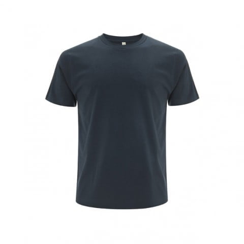Granatowy organiczny t-shirt unisex Continental EP01 - własne hafty na koszulkach