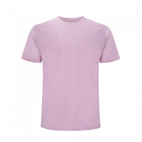 Różowy organiczny t-shirt unisex Continental EP01 - własne hafty na koszulkach