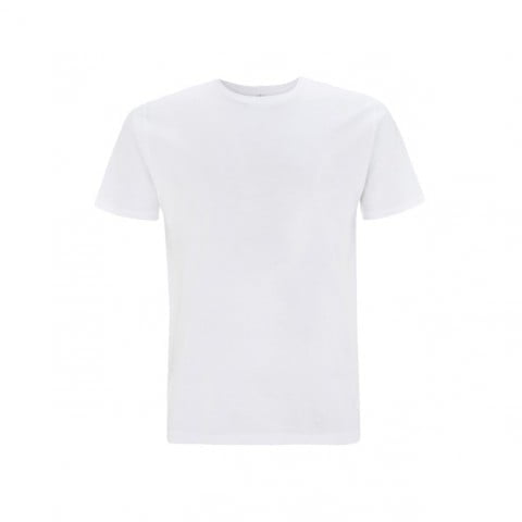 Biały organiczny t-shirt unisex Continental EP01 - własne hafty na koszulkach