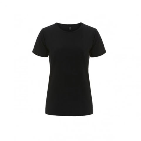 Czarny klasyczny t-shirt damski Continental EP02