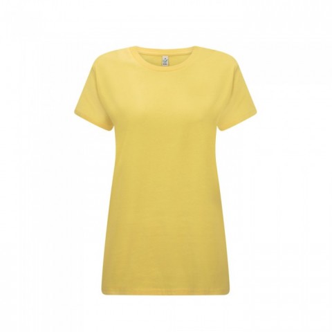 Żółty klasyczny t-shirt damski Continental EP02