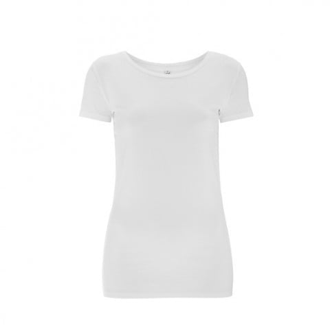 WH - White - Damski Klasyczny Stretch T-shirt EPO6