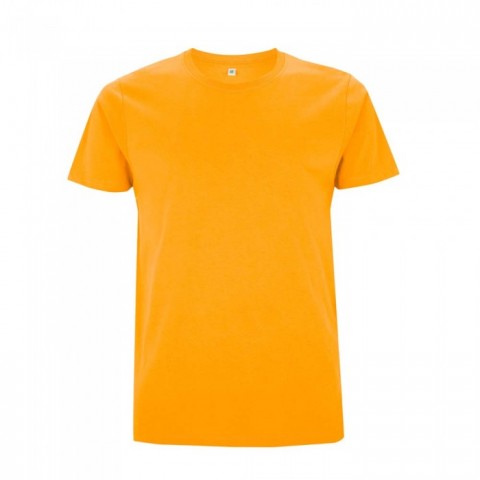 Organiczna koszulka z własnym haftem lub nadrukiem firmowym - t-shirt unisex żółty EP100
