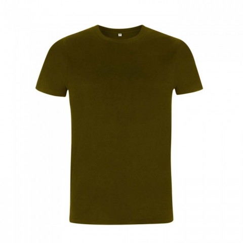 Organiczna koszulka z własnym haftem lub nadrukiem firmowym - t-shirt unisex khaki EP100