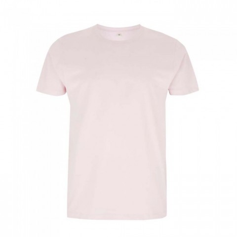 Organiczna koszulka z własnym haftem lub nadrukiem firmowym - t-shirt unisex jasnoróżowy EP100
