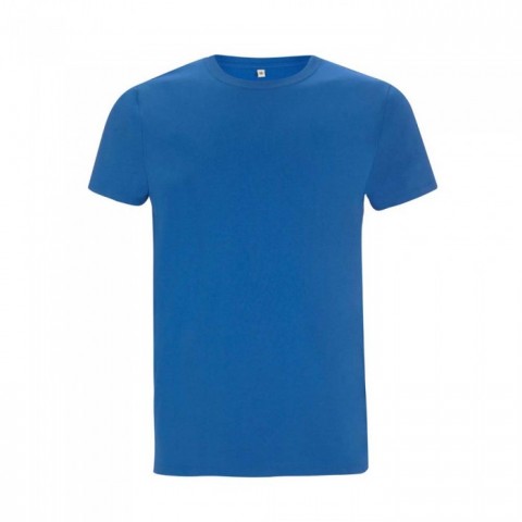 Organiczna koszulka z własnym haftem lub nadrukiem firmowym - t-shirt unisex niebieski EP100