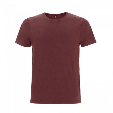 Organiczna koszulka z własnym haftem lub nadrukiem firmowym - t-shirt unisex ciemnoczerwony EP100