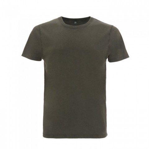 Organiczna koszulka z własnym haftem lub nadrukiem firmowym - t-shirt unisex oliwkowy EP100
