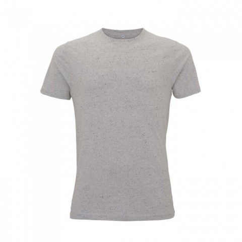 Organiczna koszulka z własnym haftem lub nadrukiem firmowym - t-shirt unisex szary melanżowy EP100