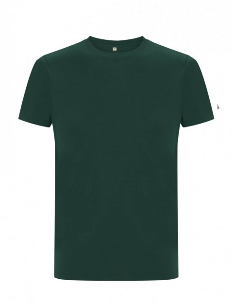 Butelkowo zielony ekologiczny t-shirt unisex z własnym nadrukiem firmowym Continental Jersey t-shirt EP18