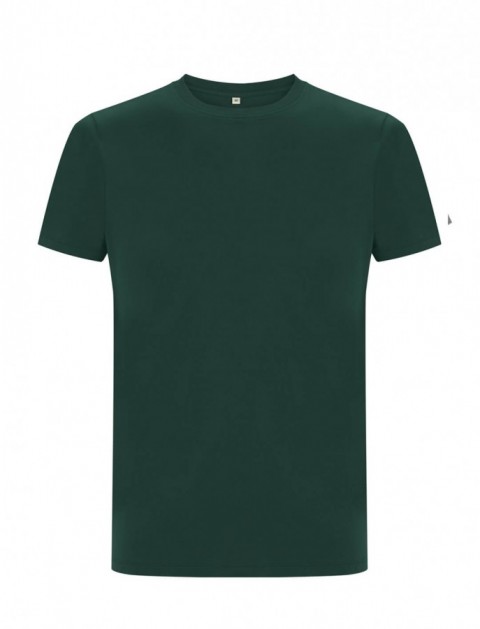 Butelkowo zielony ekologiczny t-shirt unisex z własnym nadrukiem firmowym Continental Jersey t-shirt EP18