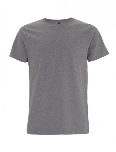 Szary ekologiczny t-shirt unisex z własnym nadrukiem firmowym Continental Jersey t-shirt EP18