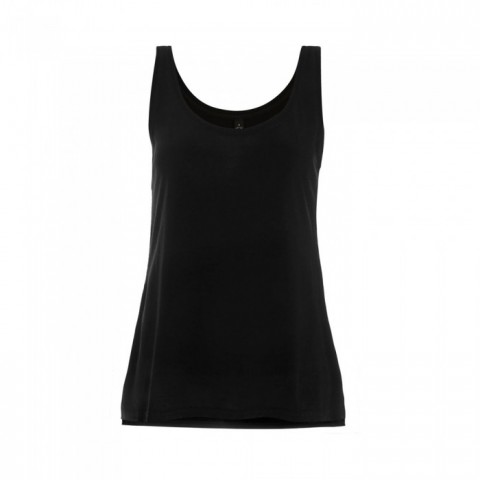 BL - Black - Damski Tank Top Tencel Blend EP44