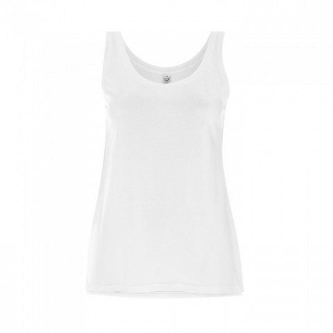 WH - White - Damski Tank Top Tencel Blend EP44