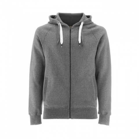 MGY - Melange Grey - Bluza Unisex z Zamkiem Hoody EP60Z