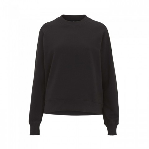 BL - Black - Damska Bluza Raglan Sweatshirt EP63