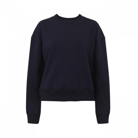 NA - Navy - Damska Bluza Dropped Shoulder Sweatshirt EP64