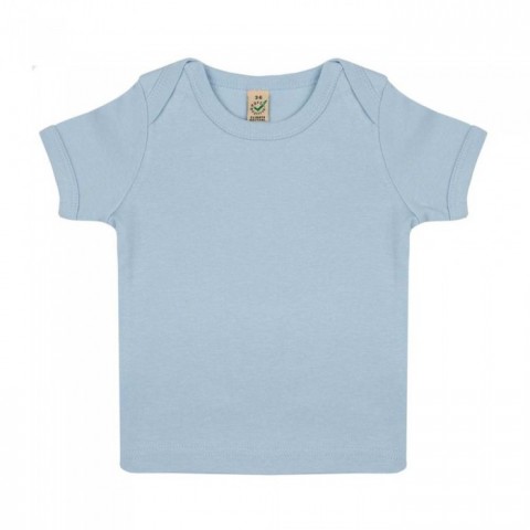 Błękitna koszulka dziecięca z bawełny organicznej GOTS Baby Lap T-shirt EPB01