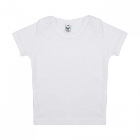 Biała koszulka dziecięca z bawełny organicznej GOTS Baby Lap T-shirt EPB01