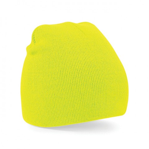 Fluorescent Yellow - Czapka dzianinowa beanie
