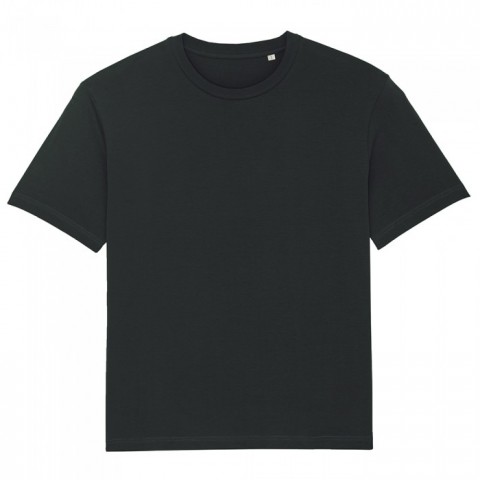 Czarny t-shirt unisex z bawełny organicznej z logo firmy Fuser Stanley Stella