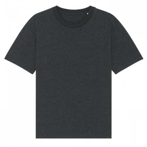 Ciemnoszary t-shirt unisex z bawełny organicznej z logo firmy Fuser Stanley Stella