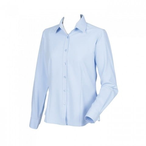 Light Blue - Damska poliestrowa bluzka Wicking
