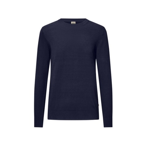 Granatowy Sweter Premium Bawełna 145