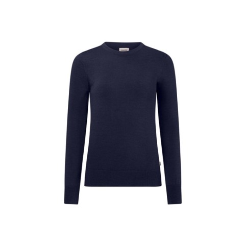 Granatowy Sweter damski z wełny merino 146