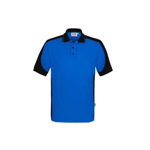 Niebieska Koszulka polo unisex kontrastowa MIKRALINAR® ECO 539