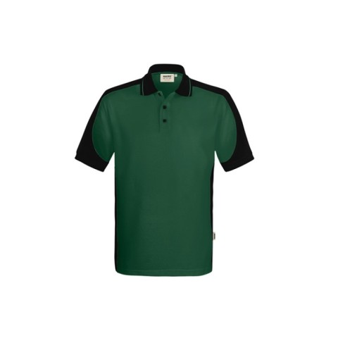 Zielona Koszulka polo unisex kontrastowa MIKRALINAR® ECO 539