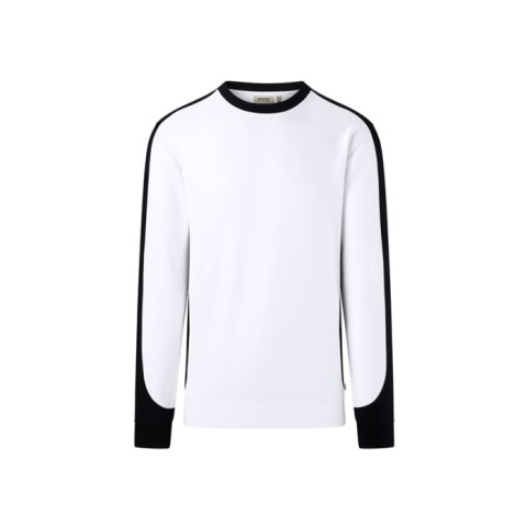 Biała Bluza unisex Kontrastowa MIKRALINAR® ECO 549