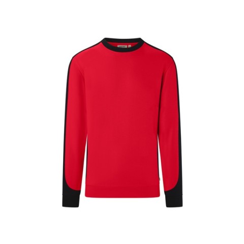 Czerwona Bluza unisex Kontrastowa MIKRALINAR® ECO 549