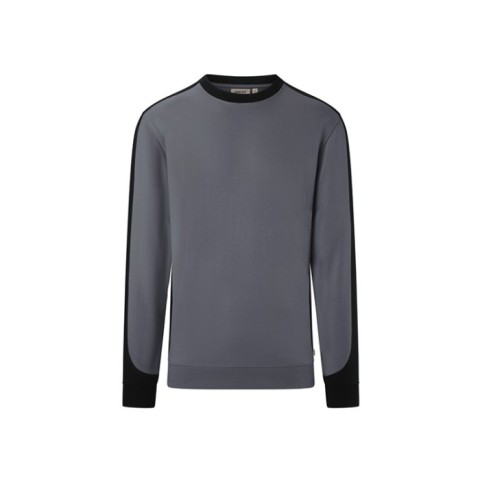 Szara Bluza unisex Kontrastowa MIKRALINAR® ECO 549