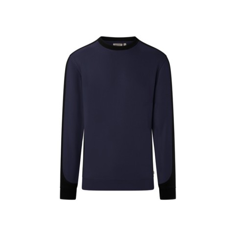 Granatowa Bluza unisex Kontrastowa MIKRALINAR® ECO 549